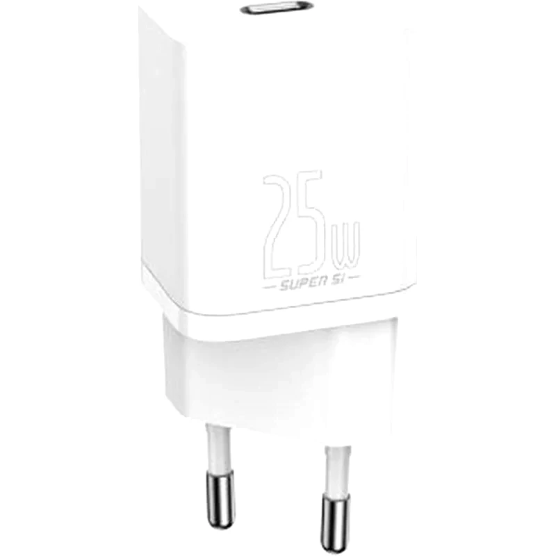 BASEUS Baseus Super Si 1c Travel Quick Charger Type-C 25W - Λευκό