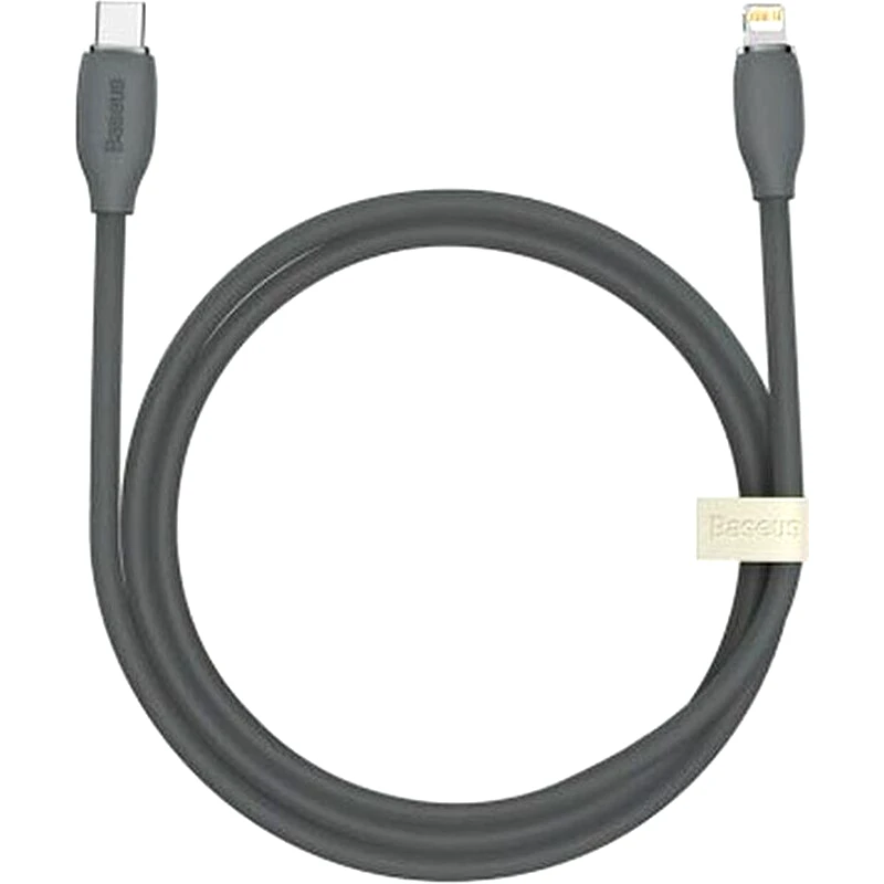 BASEUS Καλώδιο Baseus USB-C σε Lightning Jelly Liquid Silica Gel 20W 1.2m - Μαύρο