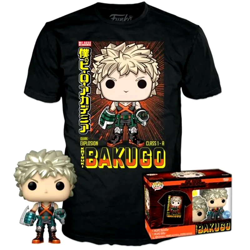 FUNKO Funko Pop! Box - My Hero Academia - Bakugo POP! με T-Shirt (L)