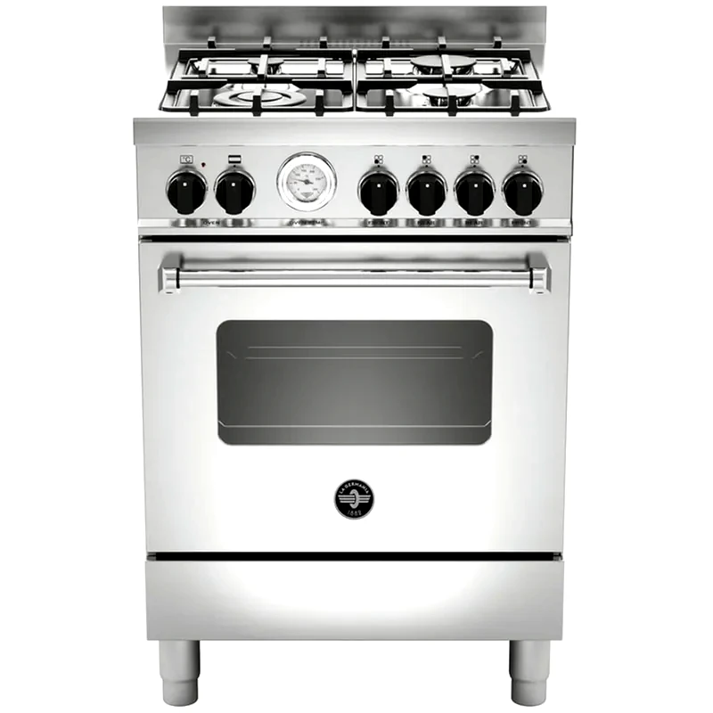 LA GERMANIA LA GERMANIA AMN664EXT(GN) 56 Lt Inox Κουζίνα Μεικτή Φυσικού Αερίου