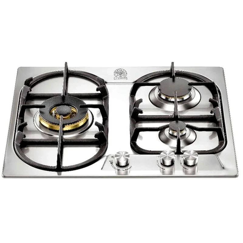 HOB LA GERMANIA P6501D9XT(GN) 59 cm Inox Εστία Φυσικού Αερίου Αυτόνομη