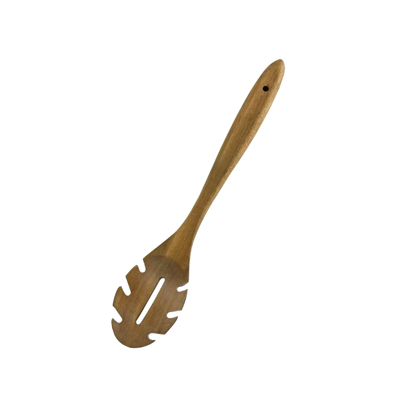 JAMIE OLIVER Κουτάλα Τρυπητή Ζυμαρικών Jamie Oliver Ξύλινη 33cm - Καφέ