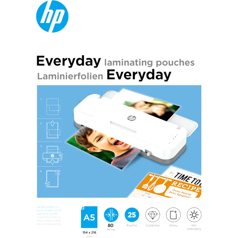 HP HP Everyday Φύλλα πλαστικοποίησης Α5 80mic 25 φύλλα