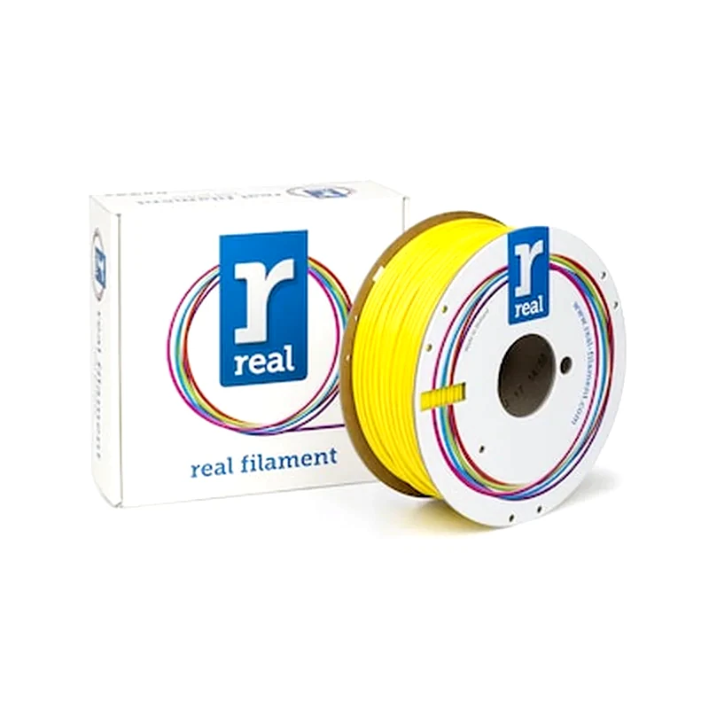 REAL FILAMENTS Real Pla 3d Printer Filament - Yellow - Spool Of 1kg - 2.85mm (refplayellow1000mm3)