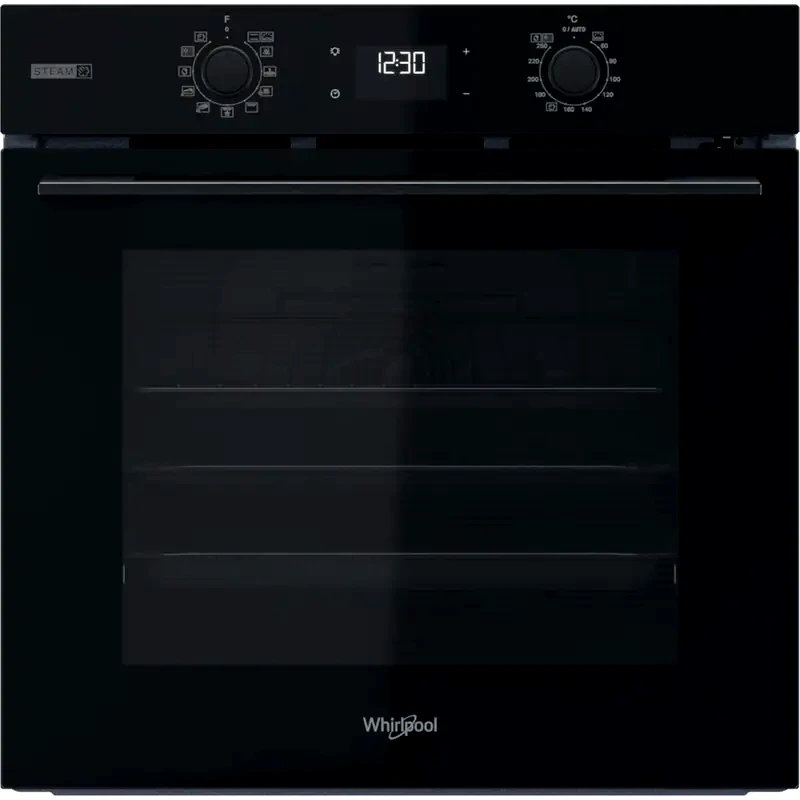 WHIRLPOOL WHIRLPOOL OMSK58RU1SB 71 Lt Μαύρο Εντοιχιζόμενος Φούρνος Άνω Πάγκου