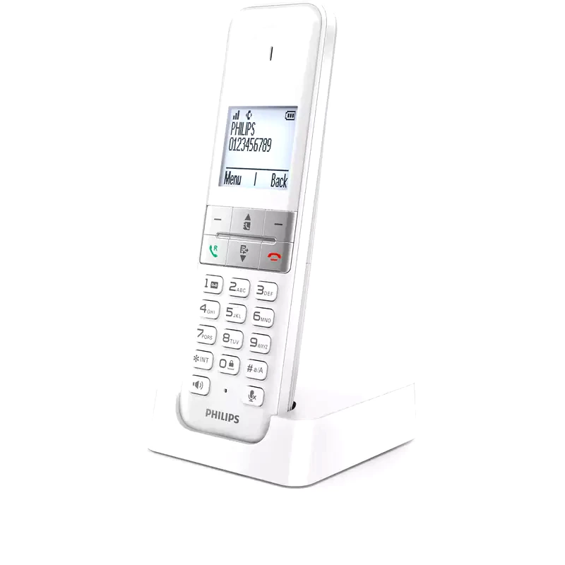 PHILIPS Ασύρματο Τηλέφωνο Philips D4701W/34 - Λευκό