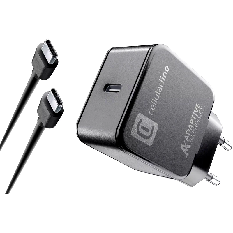 Φορτιστής πρίζας Cellular Line USB-C 15W Μαύρο