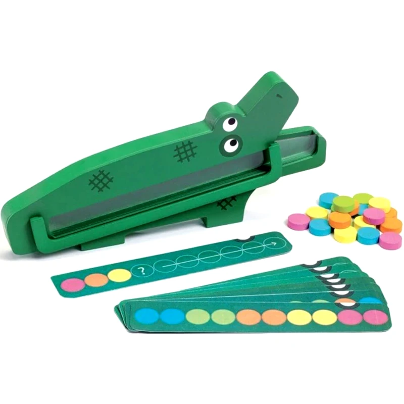 DJECO Ξύλινο Παιχνίδι Djeco Εκπαιδευτικό Παιχνίδι Παρατήρησης Και Χρωμάτων ο Κροκόδειλος