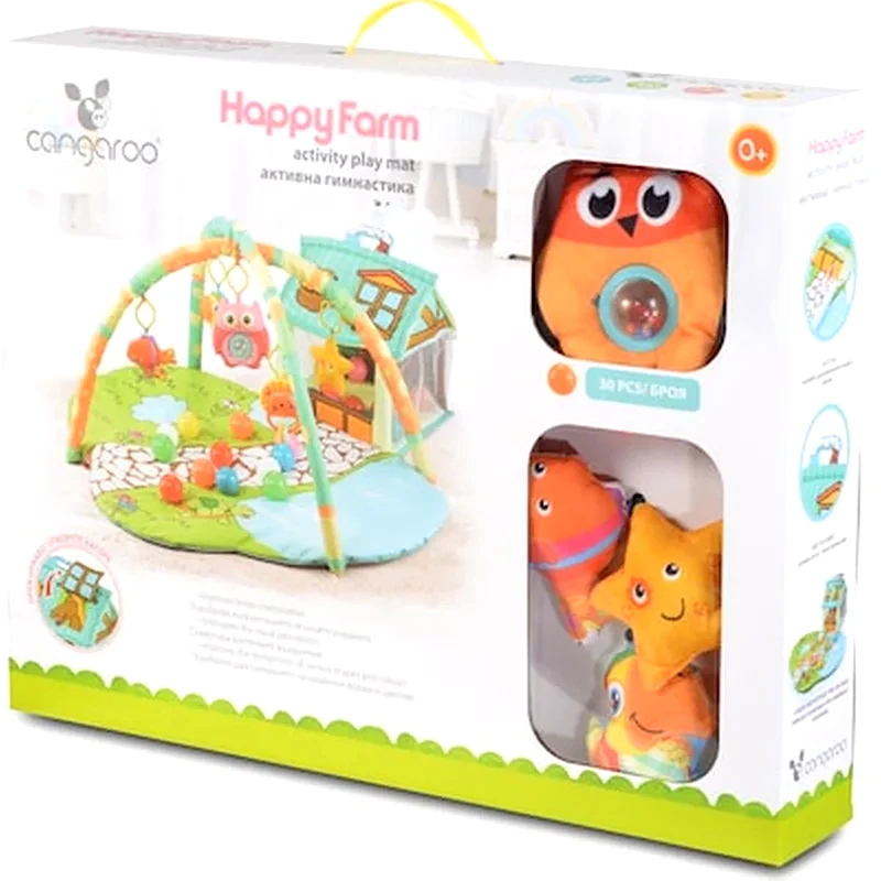 Γυμναστηριο Δραστηριοτητων Cangaroo Playmat Happy Farm Green 106872