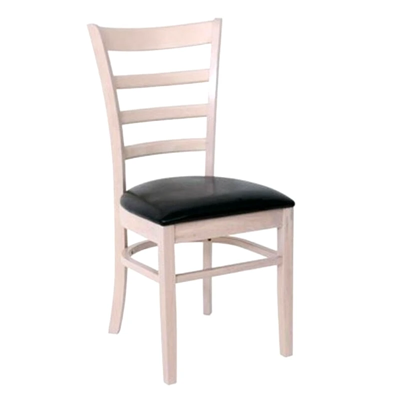 Καρέκλα Woodwell Ξύλινη White Wash Σετ 2 Τμχ - Λευκό/Μαύρο φωτογραφία