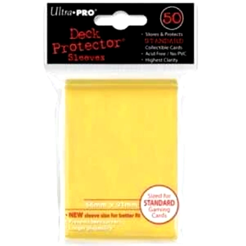 KONAMI Ultra Pro - Standard 50 Sleeves Solid Yellow