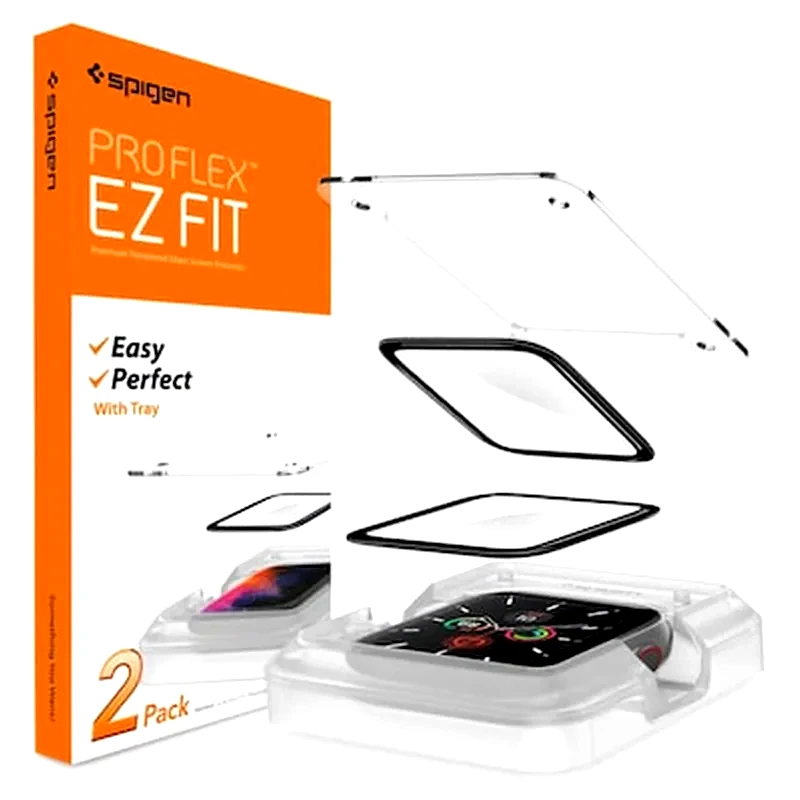 SPIGEN Προστασία Οθόνης Spigen ProFlex EZ Fit Full Face Tempered Glass για Apple Watch 44mm