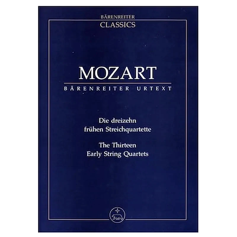 BARENREITER Βιβλίο Για Σύνολα Barenreiter Mozart - The Thirteen Early String Quartets [pocket Score]