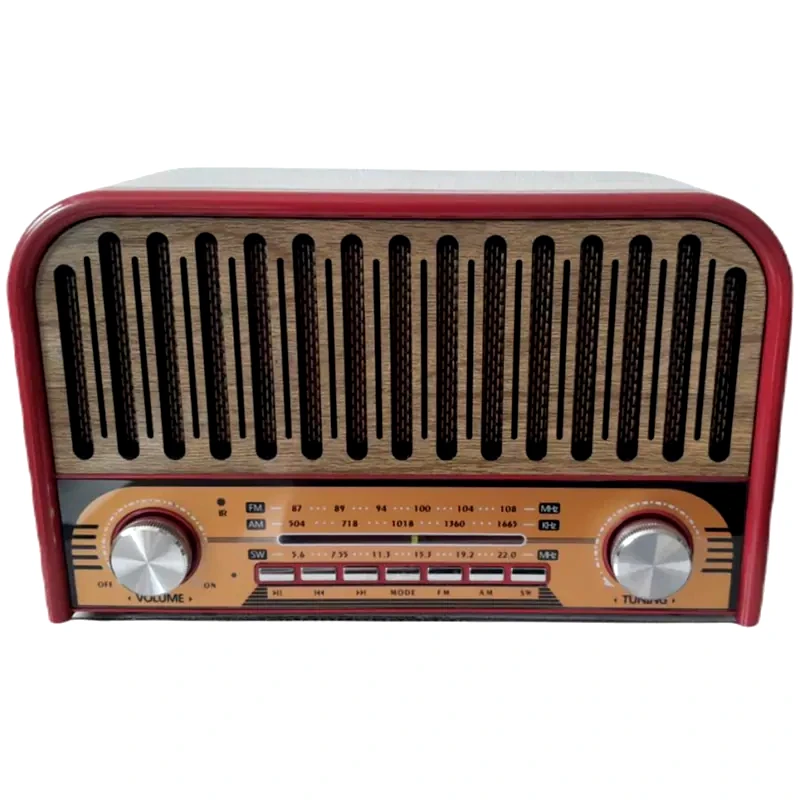 MEIER Φορητό Radio Meier M2031BT Retro - Κοκκινο/Χρυσό