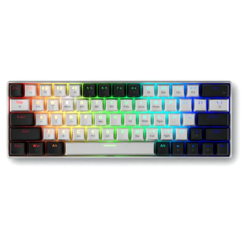 SPARTAN GEAR Spartangear Pegasus 2 Ασύρματο Gaming Πληκτρολόγιο Λευκό/Γκρι (US)