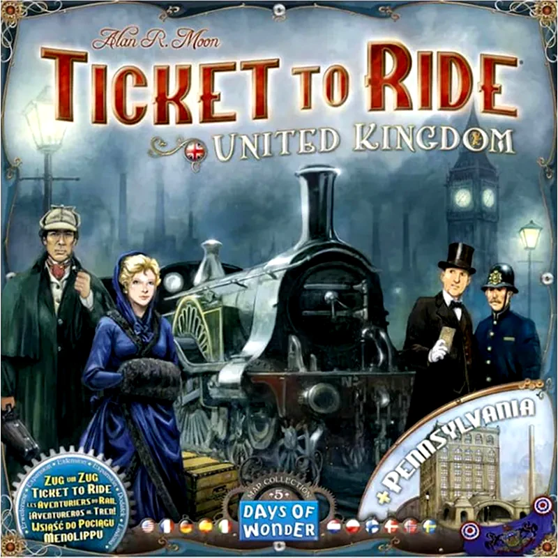 DAYS OF WONDER Επιτραπέζιο Παιχνίδι Days of Wonder Ticket To Ride Map Collection 5 - United Kingdom And Pennsylvania