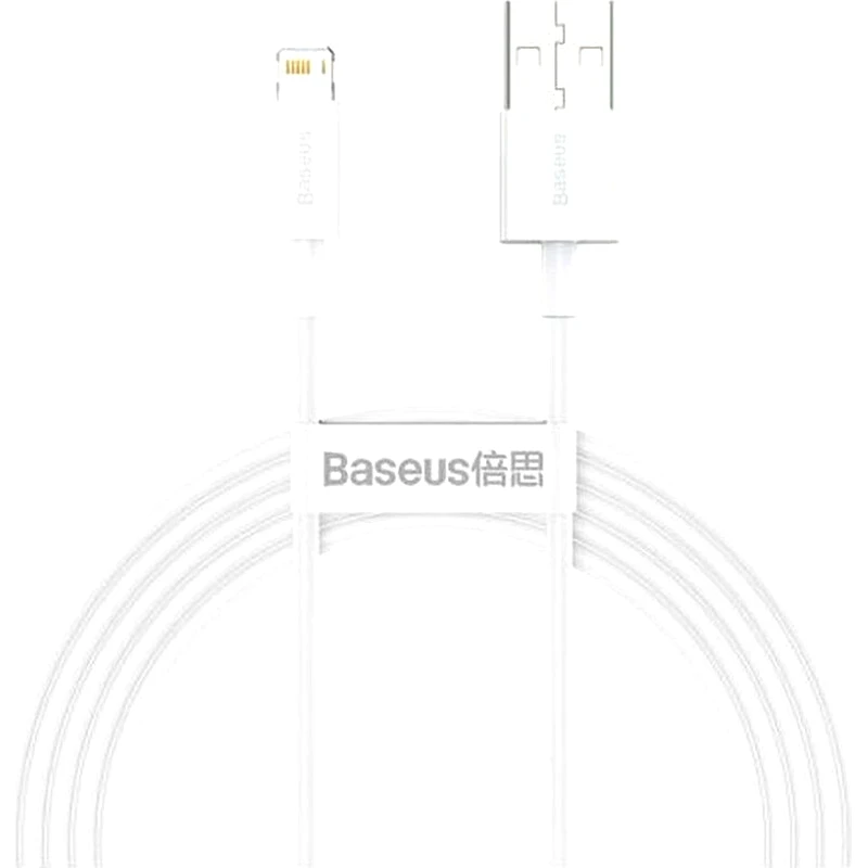 BASEUS Καλώδιο φόρτισης Baseus USB-A σε Lightning Superior Series , Fast Charging 2m - Λευκό