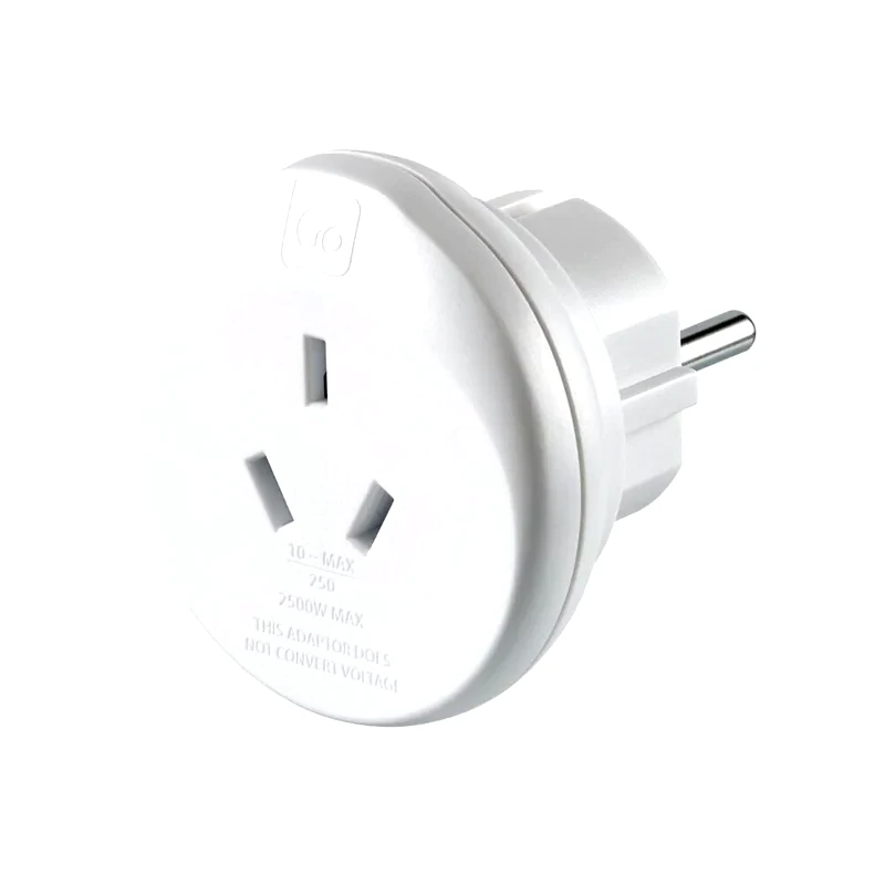 GO TRAVEL Go Travel AUS-EU Adaptor - Αντάπτορας - Λευκό