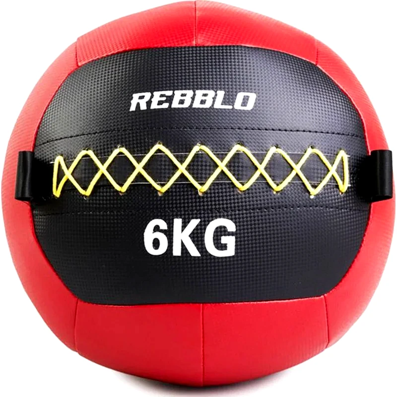 REBBLO Μπάλα Wall Rebblo Κατάλληλη για Ενδυνάμωση 6 kg 32 cm από Πλαστικό και Δέρμα -Κόκκινο