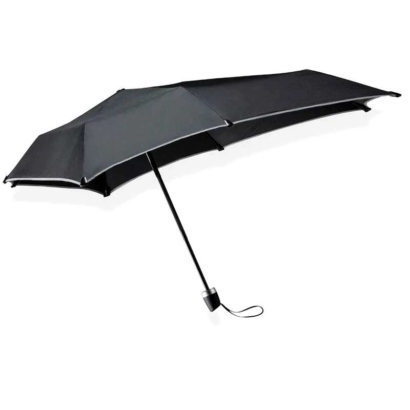 SENZ SENZ Black Reflecting Foldable Umbrella Mini - Pure Black