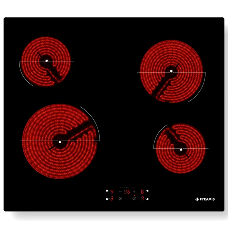 PYRAMIS PYRAMIS PHC61410FMB 58 cm Μαύρο Εστία Κεραμική Αυτόνομη