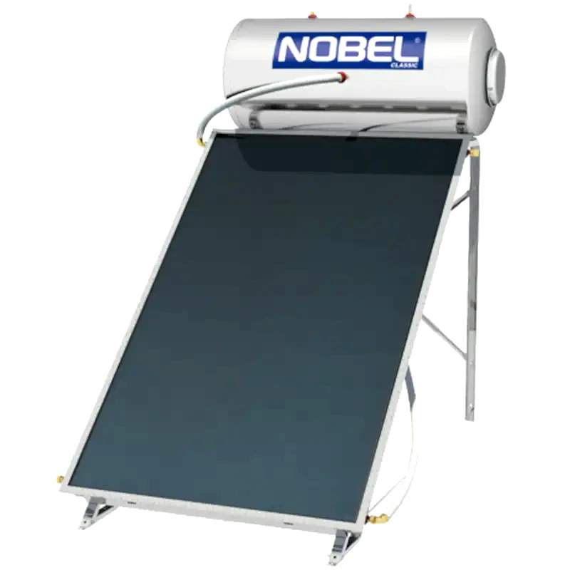 NOBEL Ηλιακός Θερμοσίφωνας NOBEL Classic Glass 160L/2.6τμ Tριπλής Ενέργειας Ταράτσας