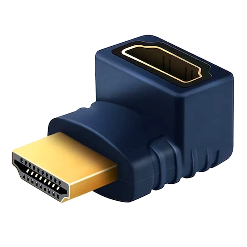 CABLETIME Cabletime Αντάπτορας Hdmi Αρσενικό Σε Θηλυκό Av599, Γωνιακός, 4k, Μπλε