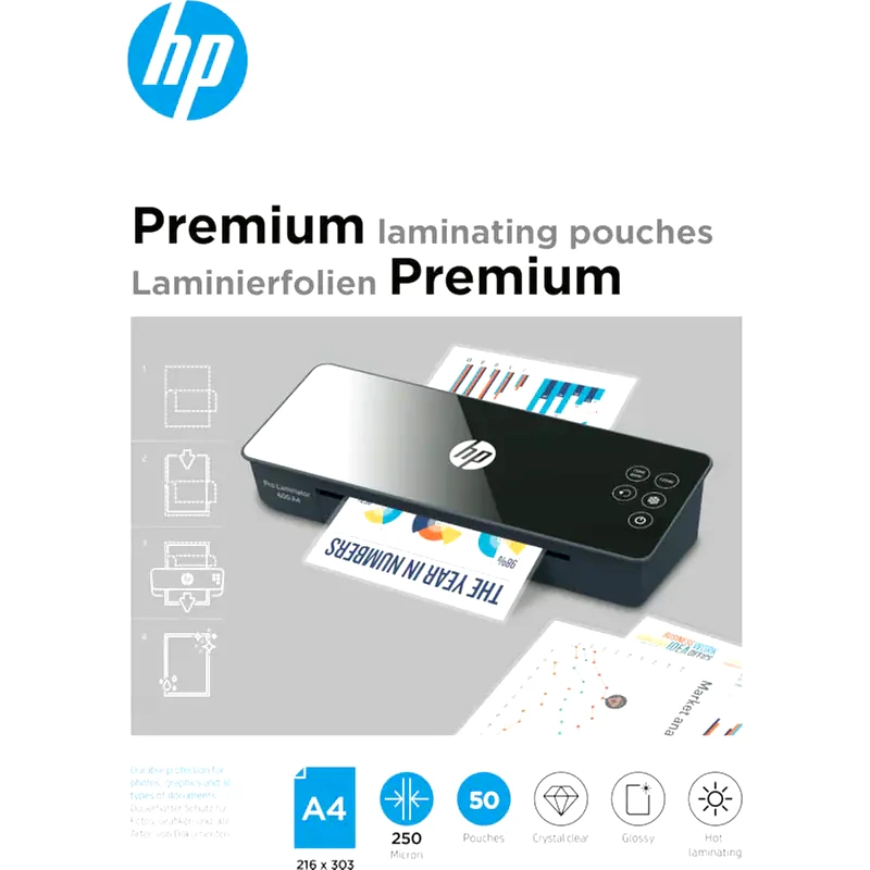 HP HP Premium Φύλλα πλαστικοποίησης Α4 250mic 50 φύλλα