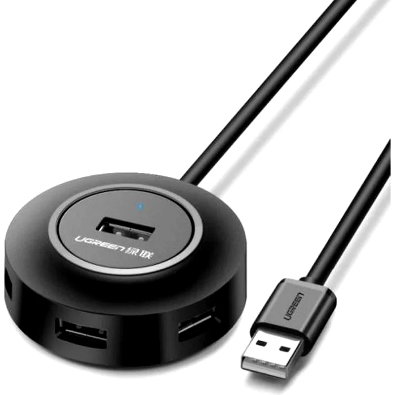 UGREEN Hub Ugreen CR106 USB 2.0 - Μαύρο
