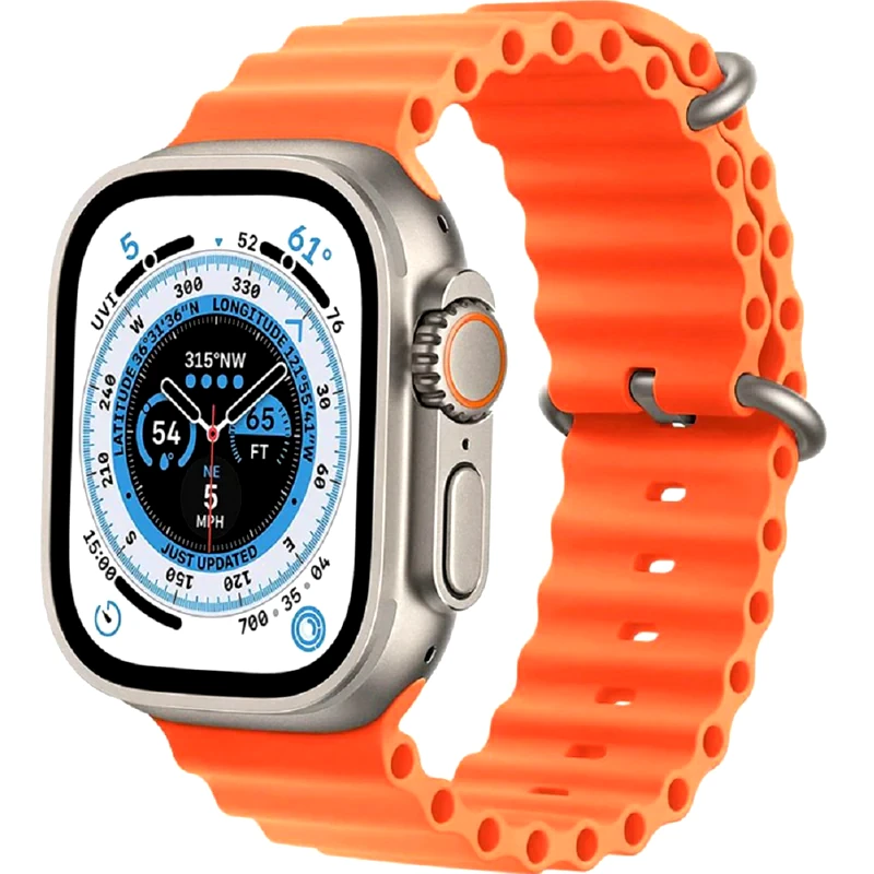TECH-PROTECT Λουράκι Tech-Protect Σιλικόνης για Apple Watch 49mm - Πορτοκαλί