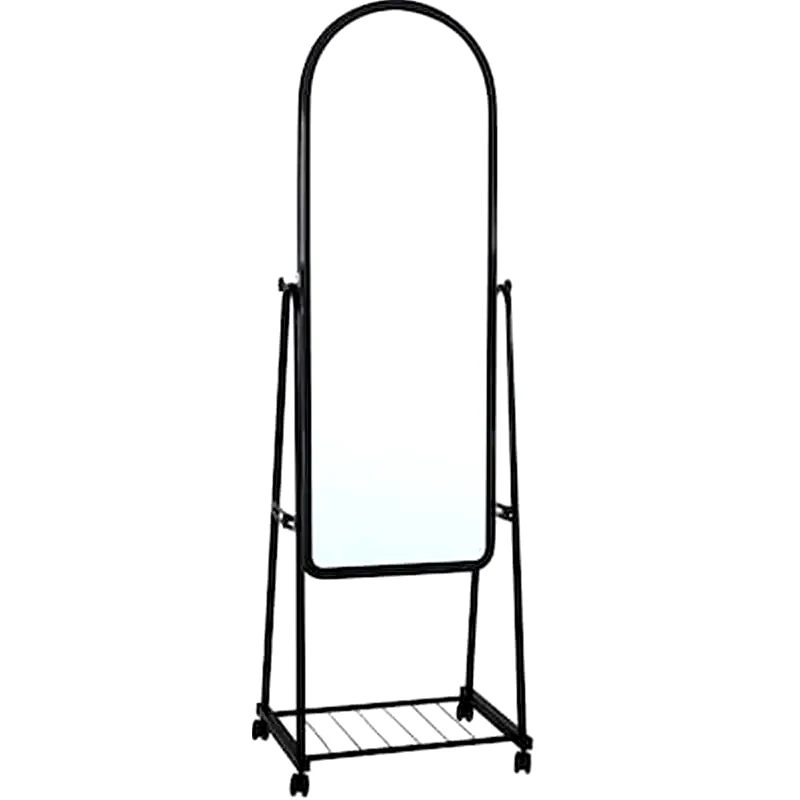 WOODWELL Καθρέπτης Δαπέδου Woodwell Μεταλλικός 43x37x160 cm - Μαύρο