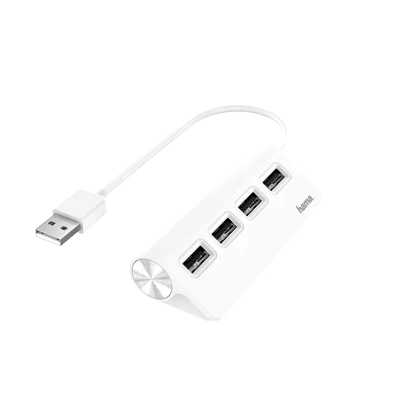 HAMA USB Hub 2.0 Hama 4 ports Λευκό