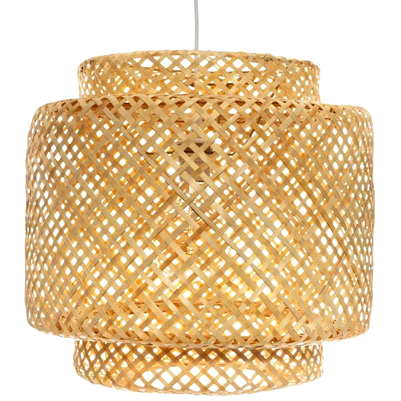 SPITISHOP Φωτιστικό Οροφής Μονόφωτο Spitishop A-s Liby Natural 167670 από Bamboo - Φυσικό