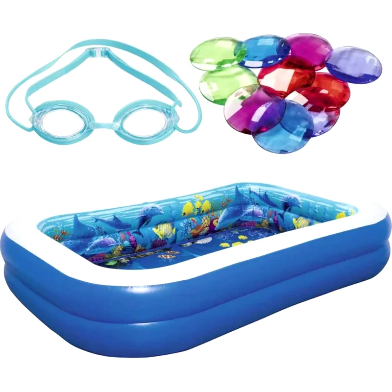 BESTWAY Φουσκωτή Οικογενειακή Πισίνα Bestway Undersea Adventure 54177 778 Lt - Μπλε