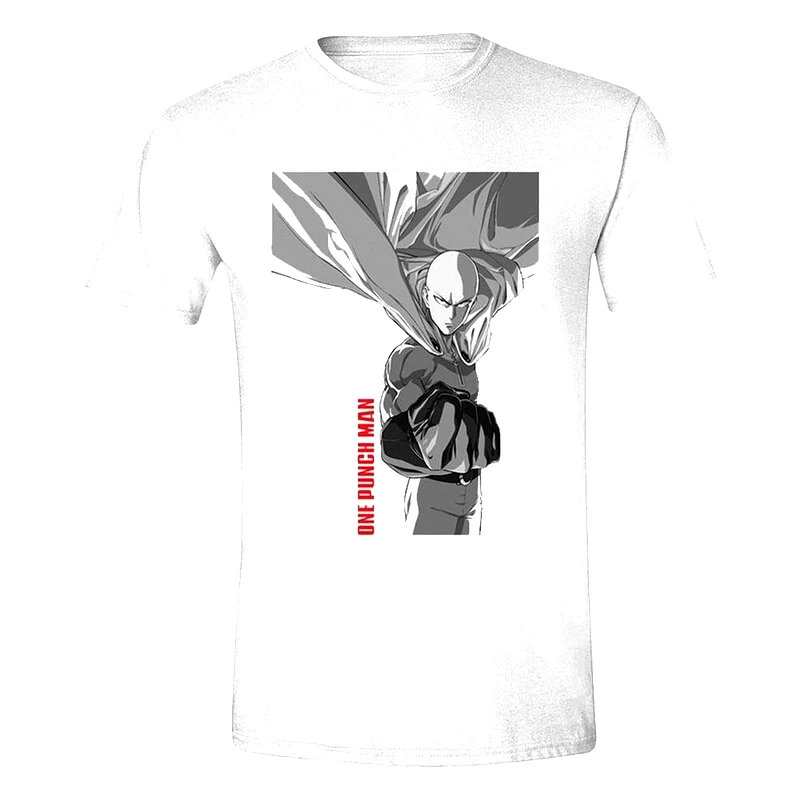 PCMERCH T-shirt Pcmerch One Punch Man Saitama - Λευκό