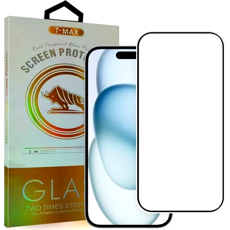 T-MAX Προστατευτικό οθόνης Apple iPhone 15 Plus - T-Max Premium 3D Tempered Glass Full Glue Fluid Despensing 0.2mm 9H