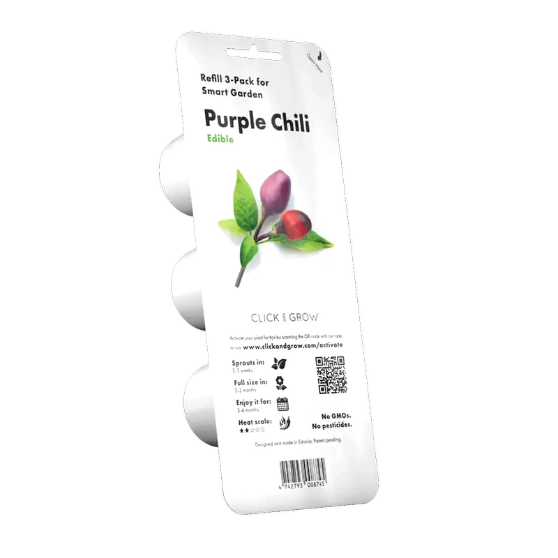 CLICK AND GROW Κάψουλες Click and Grow 3 Τμχ - Μωβ Πιπεριά Chilli