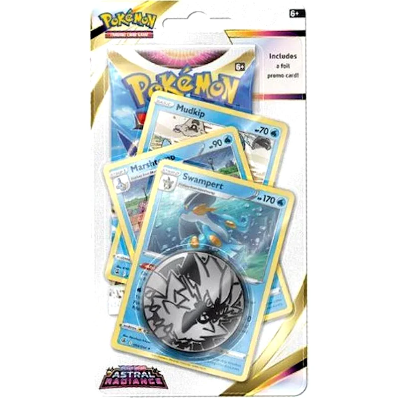 POKEMON USA Pokémon TCG: Sword Shield - Astral Radiance Premium Checklane Blister (Swampert) (Pokemon USA)