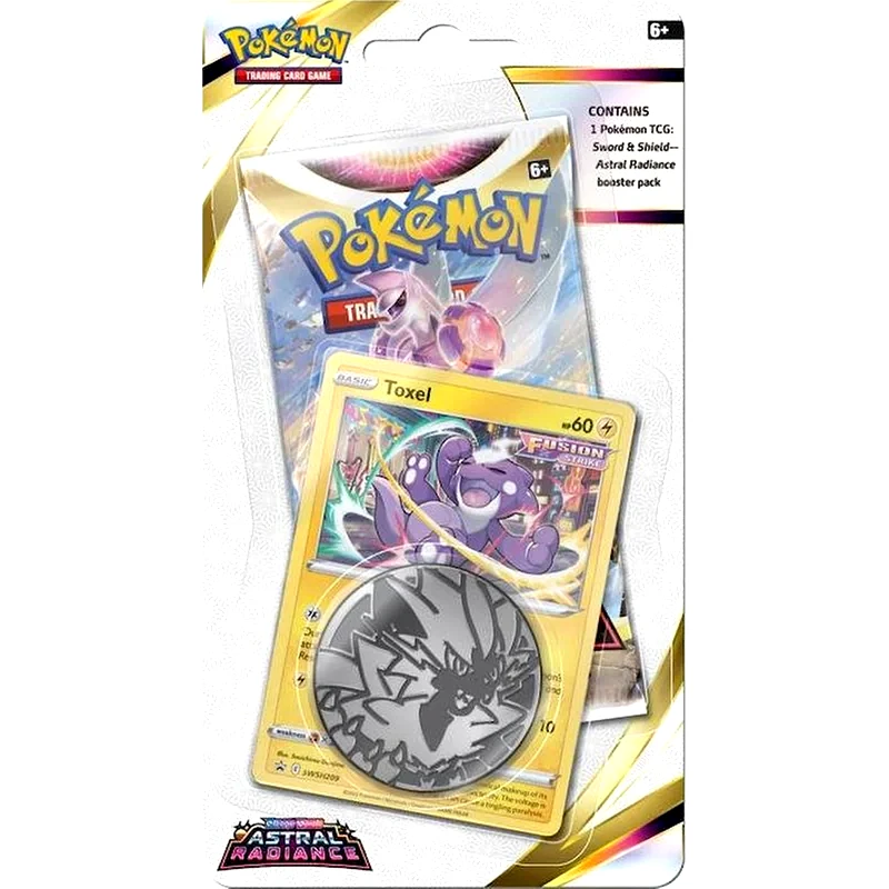POKEMON USA Pokémon TCG: Sword Shield - Astral Radiance Checklane Blister (Toxel) (Pokemon USA)