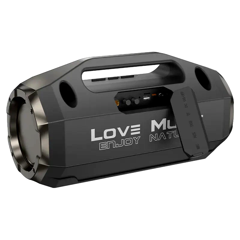 HOCO Party Speaker Hoco HA3 Drum 2x10W με Ενσύρματο Μικρόφωνο - Μαύρο