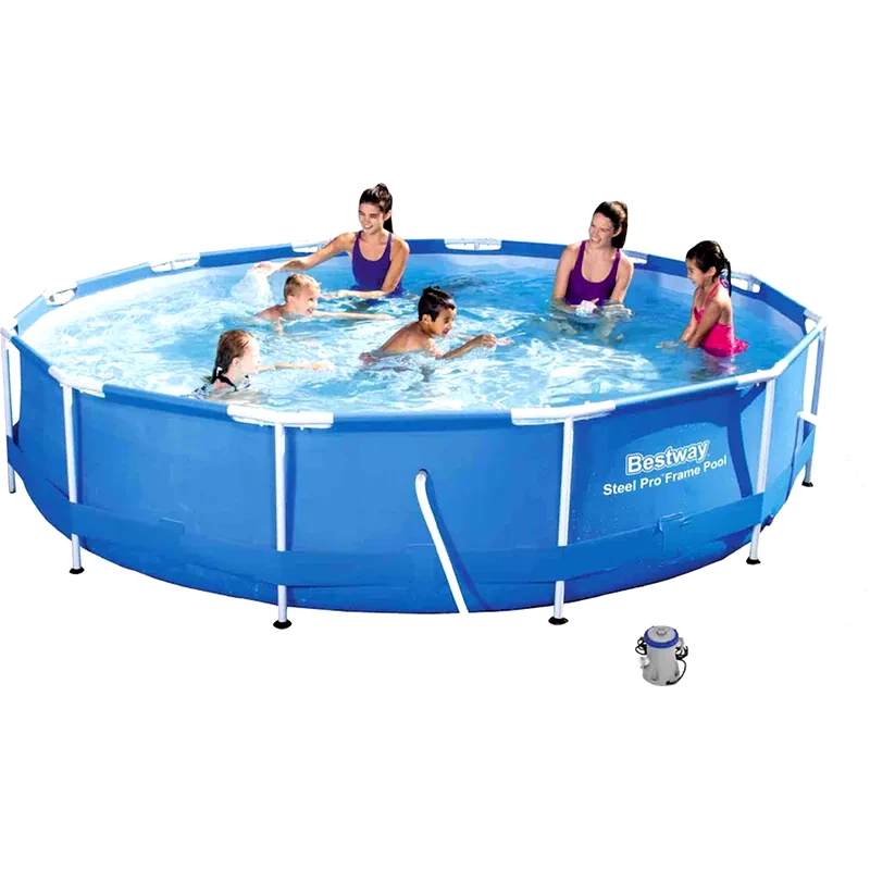 BESTWAY Πισίνα Στρογγυλή Bestway 56416 6.473Lt - Γαλάζιο/ Λευκό
