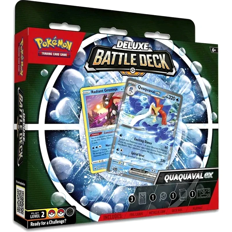 POKEMON USA Pokémon TCG: Quaquaval ex Deluxe Battle Deck (Pokemon USA)