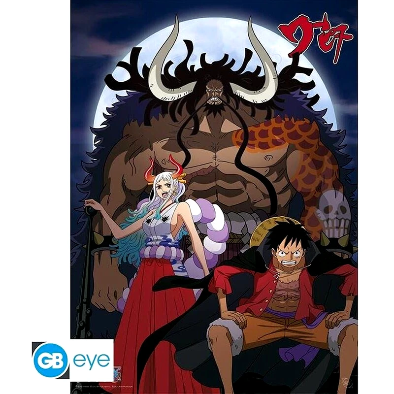 GBEYE Αφίσα One Piece Luffy And Yamato Vs Kaido Κάθετη 52x38 cm