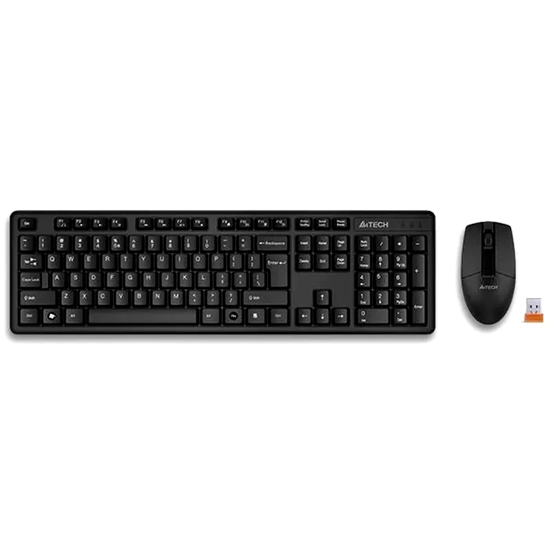 A4TECH A4TECH 3330N Ασύρματο σετ Πληκτρολόγιο/Ποντίκι - Μαύρο (US)