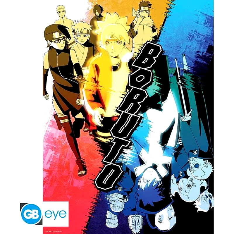 Αφίσα Boruto Naruto - Konoha Vs Kara Κάθετη 52x38 cm φωτογραφία