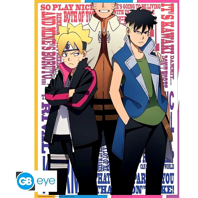 GBEYE Αφίσα Boruto Naruto - Boruto And Kawaki Κάθετη 52x38 cm