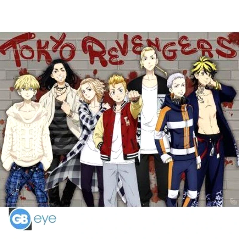 GBEYE Αφίσα Tokyo Revengers - Casual Tokyo Manji Gang Οριζόντια 52x38 cm
