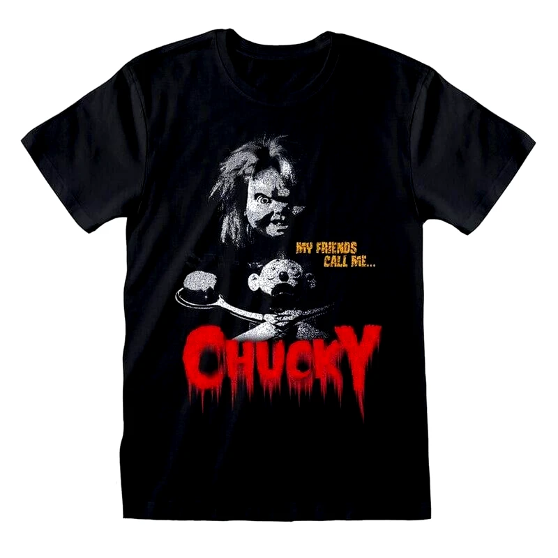 HEROES INC. T-shirt Heroes Inc. Childs Play My Friends Call Me Chucky - Μαύρο