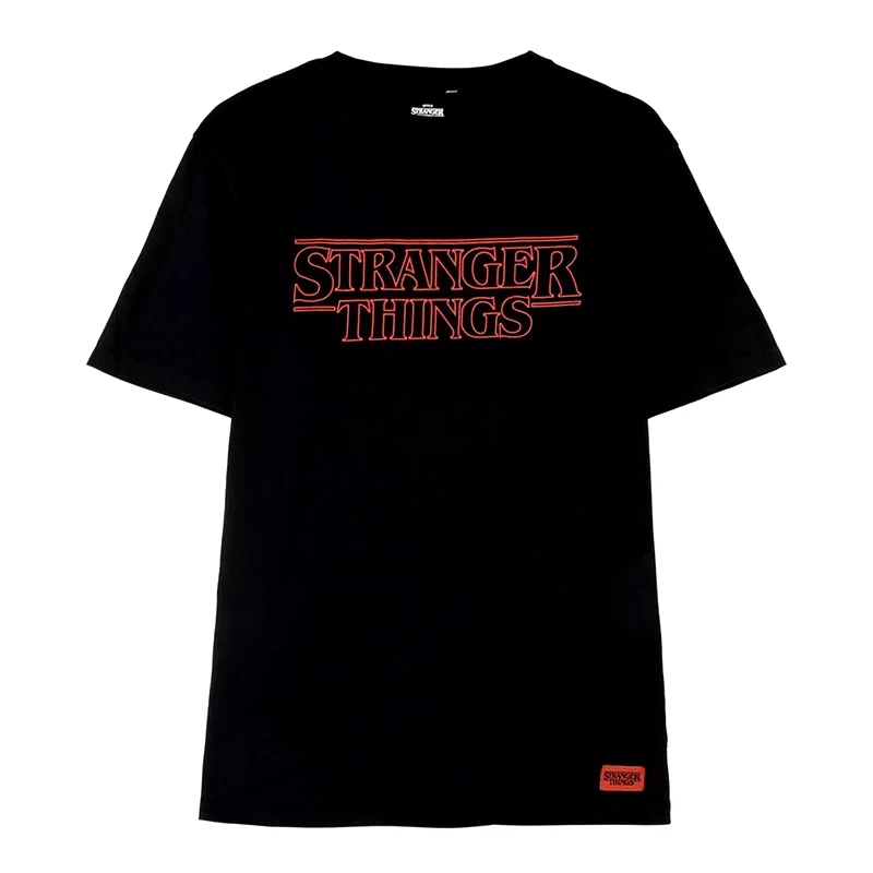 CERDA T-shirt Cerda Stranger Things Red Logo - Μαύρο