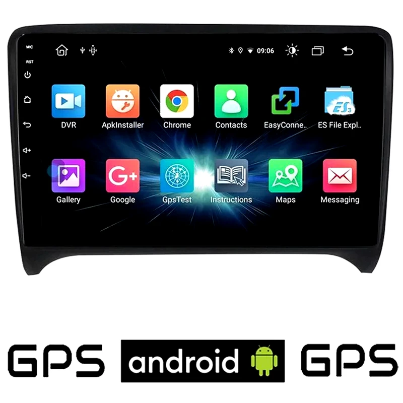 Booma Ηχοσύστημα Αυτοκινήτου Audi TT (2007-2015) Οθόνη αφής 9 16GB+2GB Μαύρο φωτογραφία